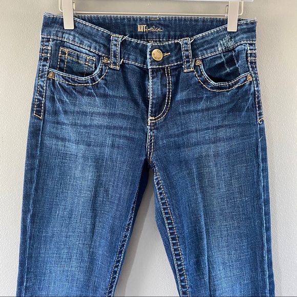 Kut From The Kloth Bootcut Denim Jeans Sz 2 Short - Picture 3 of 9